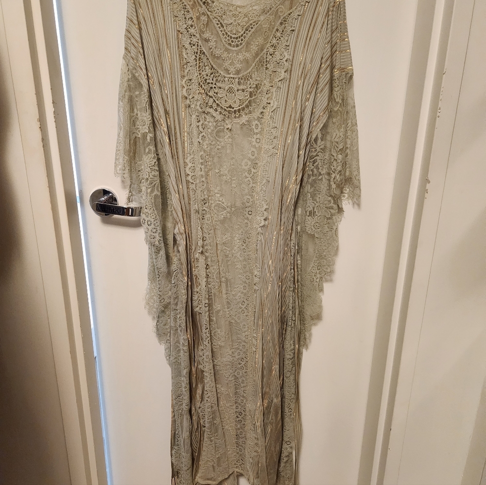 ANTHROPOLOGIE Lace Kaftan And Pleated Duster W/ TAG - Picture 6 of 11